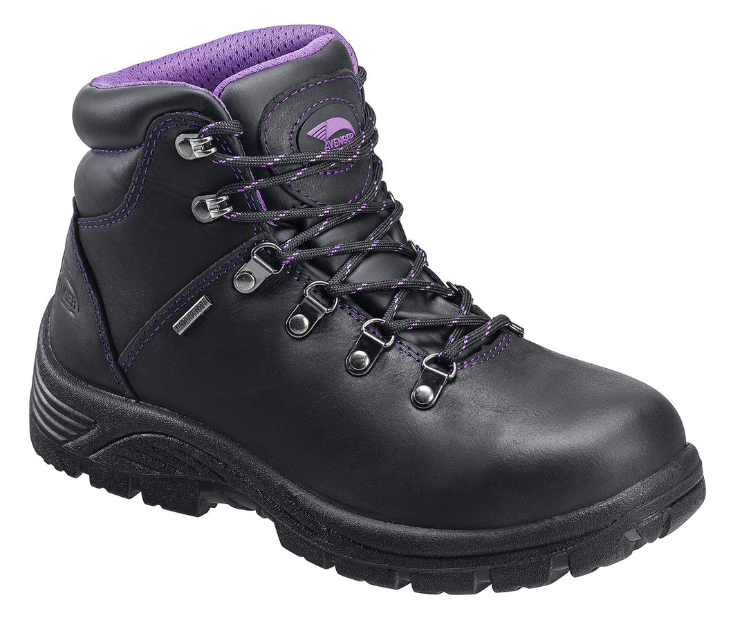Women's Leather, Waterproof Slip Resistant Safety Toe EH Hiker