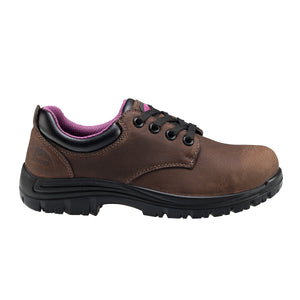 Women's Foreman Brown Composite Toe EH WP Oxford Work Shoe