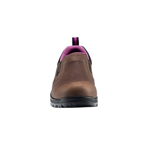 Women's Foreman Brown Composite Toe EH WP Slip On Work Shoe