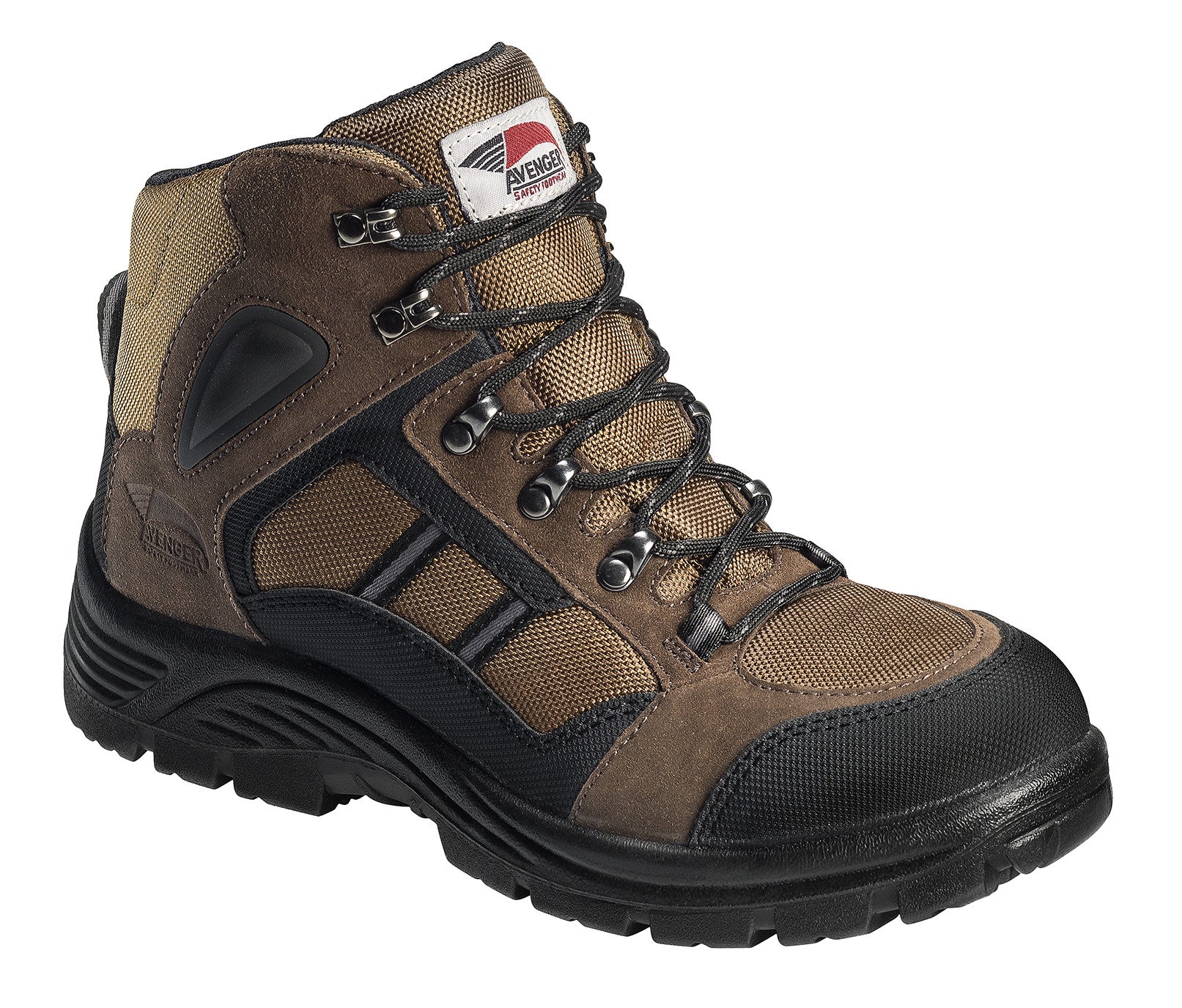 Mesh and Suede Leather Slip Resistant Safety  Toe EH  Hiker