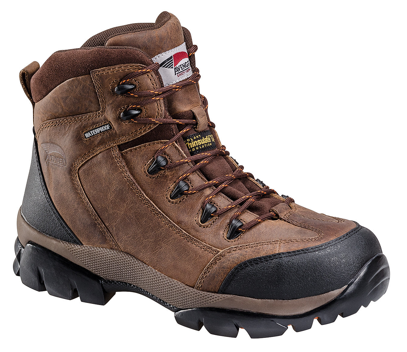 Insulated Leather Waterproof Comp Toe No Exposed Metal EH Work Boot