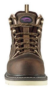 Women's Wedge Brown Carbon Toe EH WP 6" Work Boot