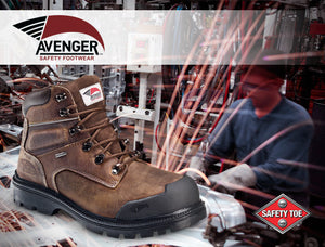 Brown Steel Toe EH PR WP 6" Work Boot