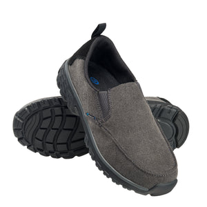 Breeze Charcoal Alloy Toe EH Slip-On Work Shoe