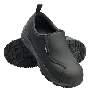 Guard Black Composite Toe EH Slip On Work Shoe
